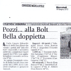 16/06/2013 - Pozzi alla Bolt ... bella doppietta